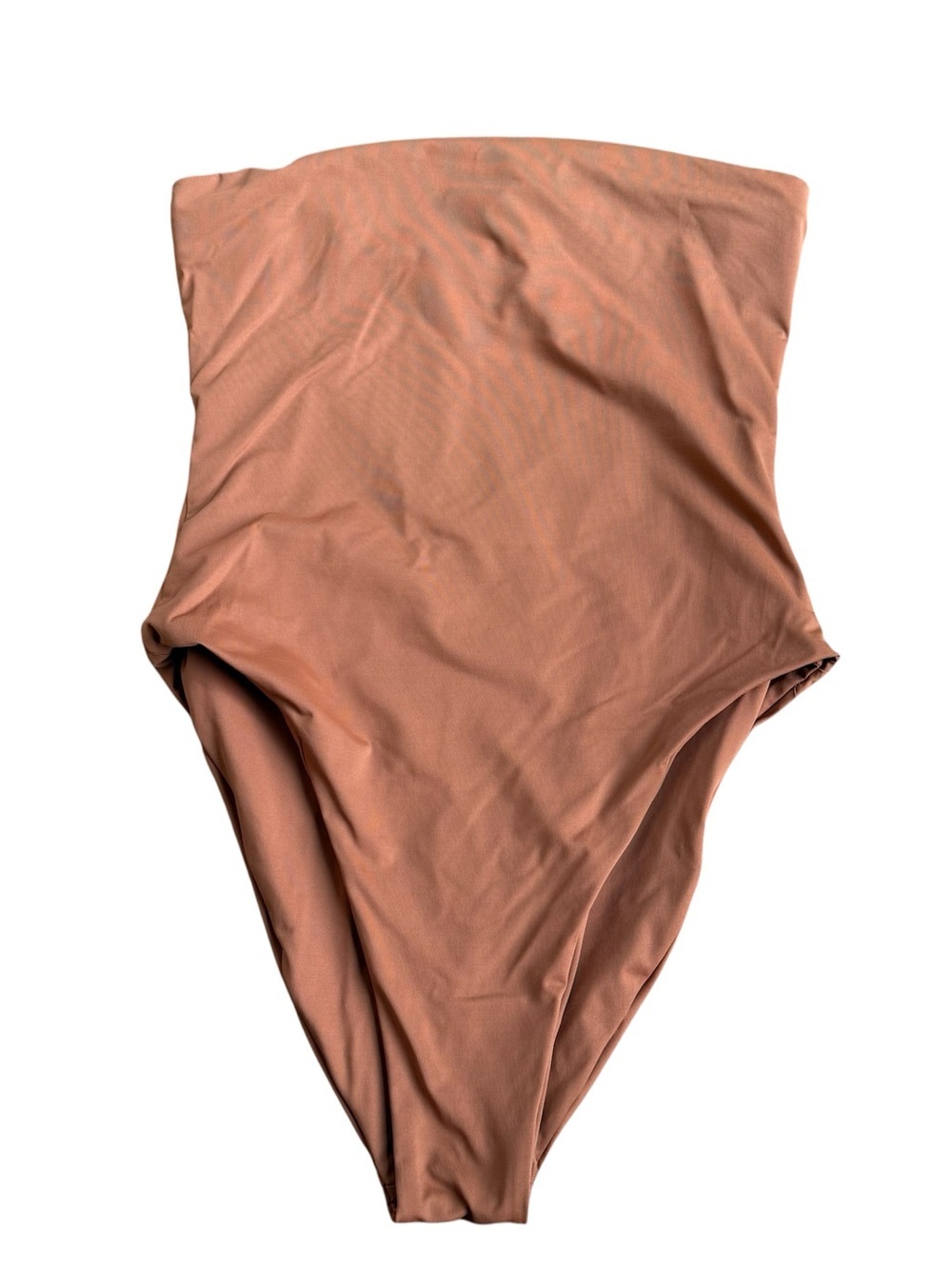 Free People x Toast signature tube one piece swimsuit size large light brown